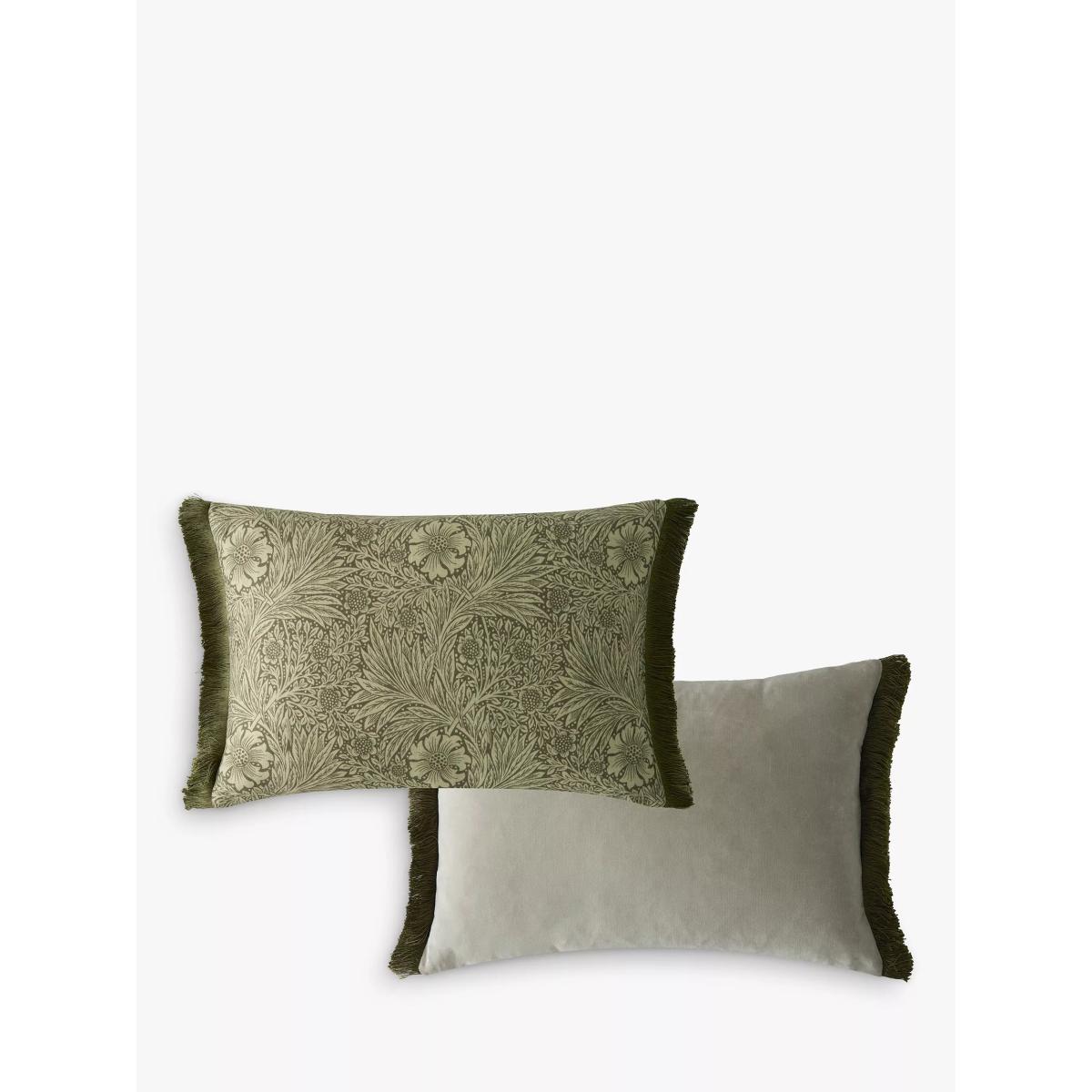 William Morris At Home Marigold Rectangular Cushion, Olive – image 3
