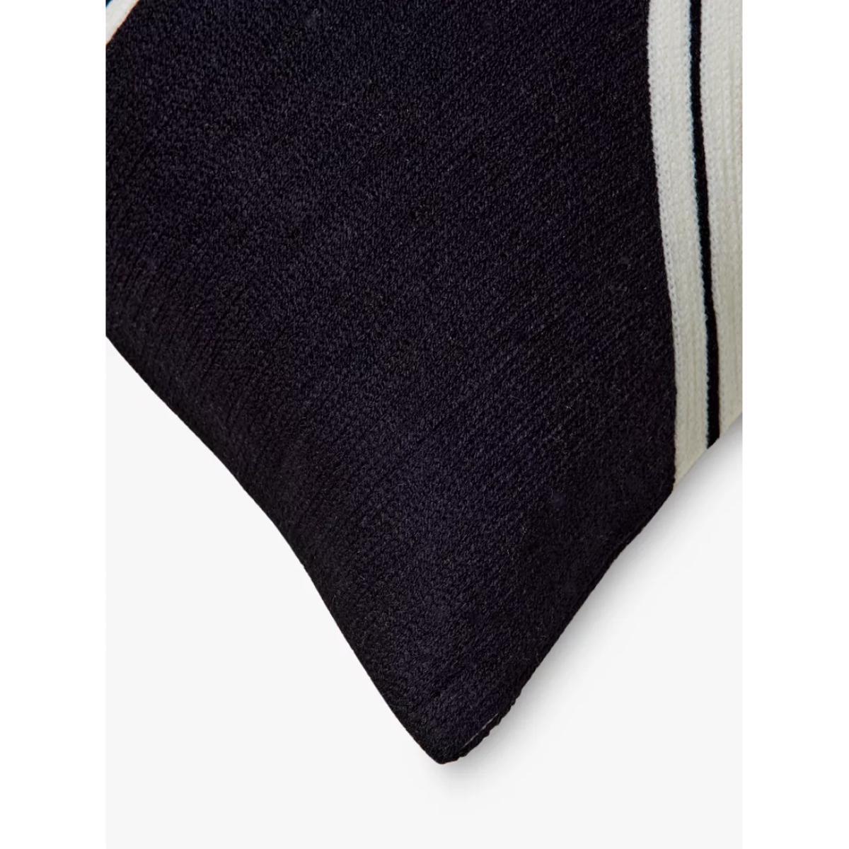 west elm Crewel Outlined Shapes Cotton Cushion, Black/Multi – image 2