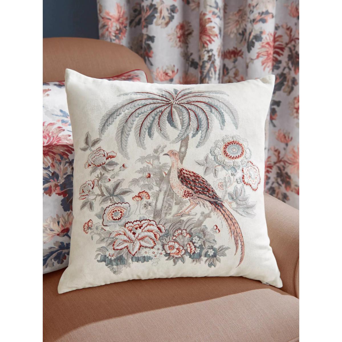 Laura Ashley Burdette Cushion, Steel – image 2