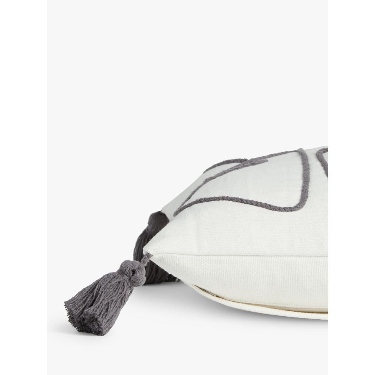 ANYDAY John Lewis & Partners Squiggle Cushion, Natural – image 3