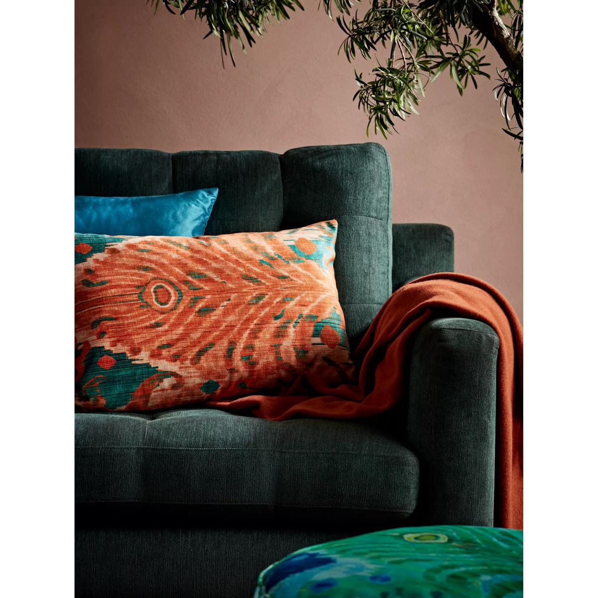 John Lewis & Partners + Matthew Williamson Peacock Ikat Cushion – image 2