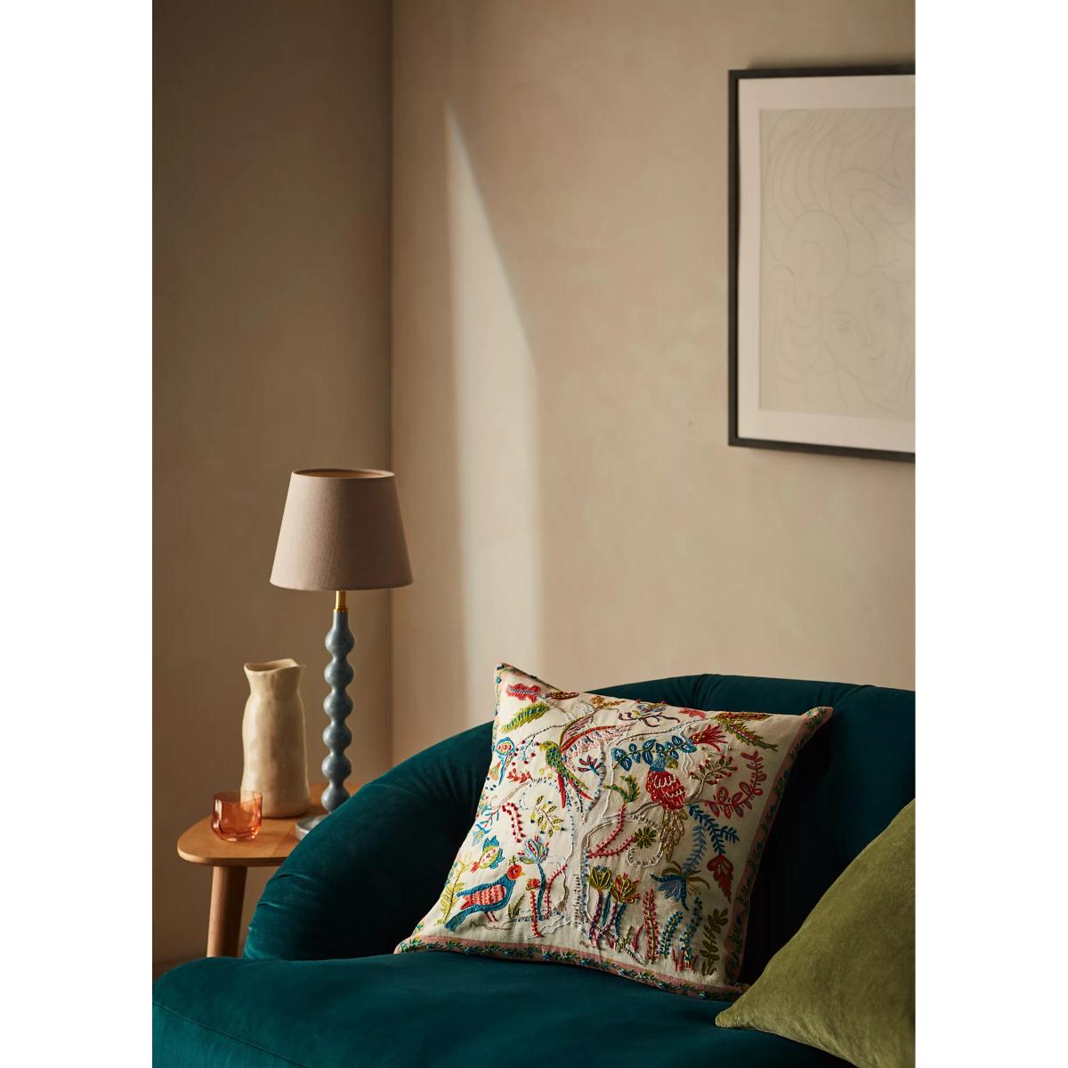 John Lewis Tree of Birds Cushion, Multi – image 2