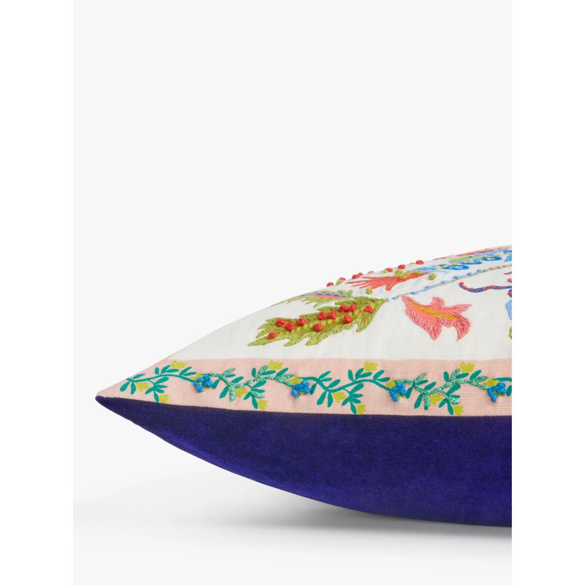 John Lewis Tree of Birds Cushion, Multi – image 4