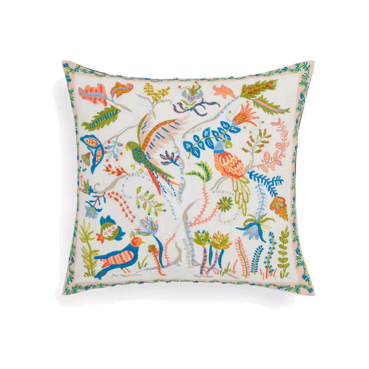 John Lewis Tree of Birds Cushion, Multi – image 1