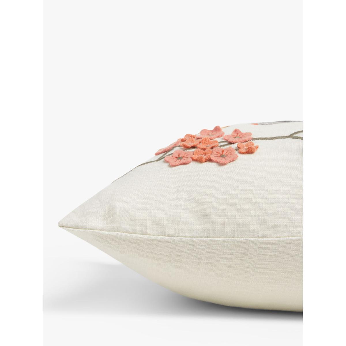 John Lewis & Partners Country Birds Cushion, Multi – image 3