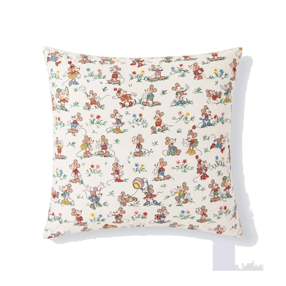 Sanderson Mickey & Minnie Cushion, Multi – image 1