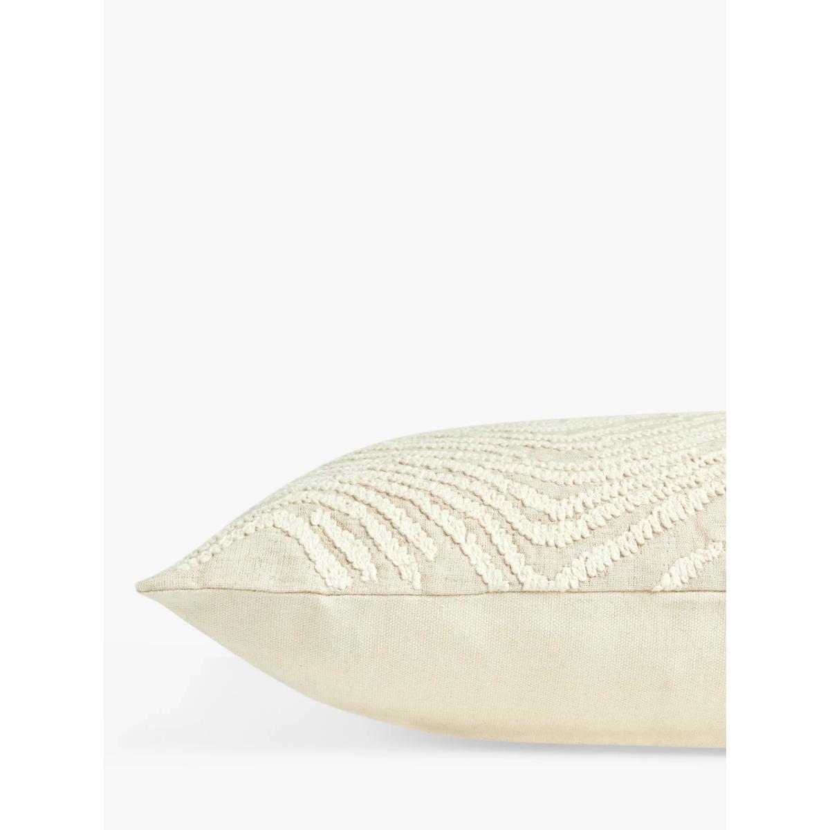 John Lewis Zebra Chervon Cushion, Natural – image 3