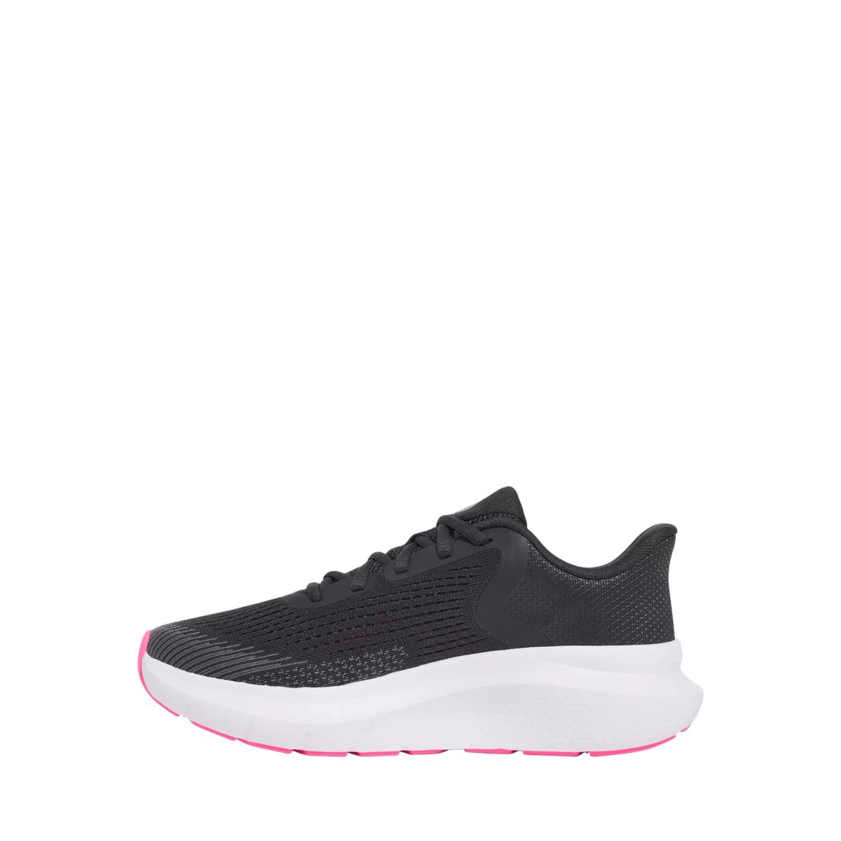 Under Armour Lace Up Cushioned Running Shoes, Anthracite/Pink – image 3