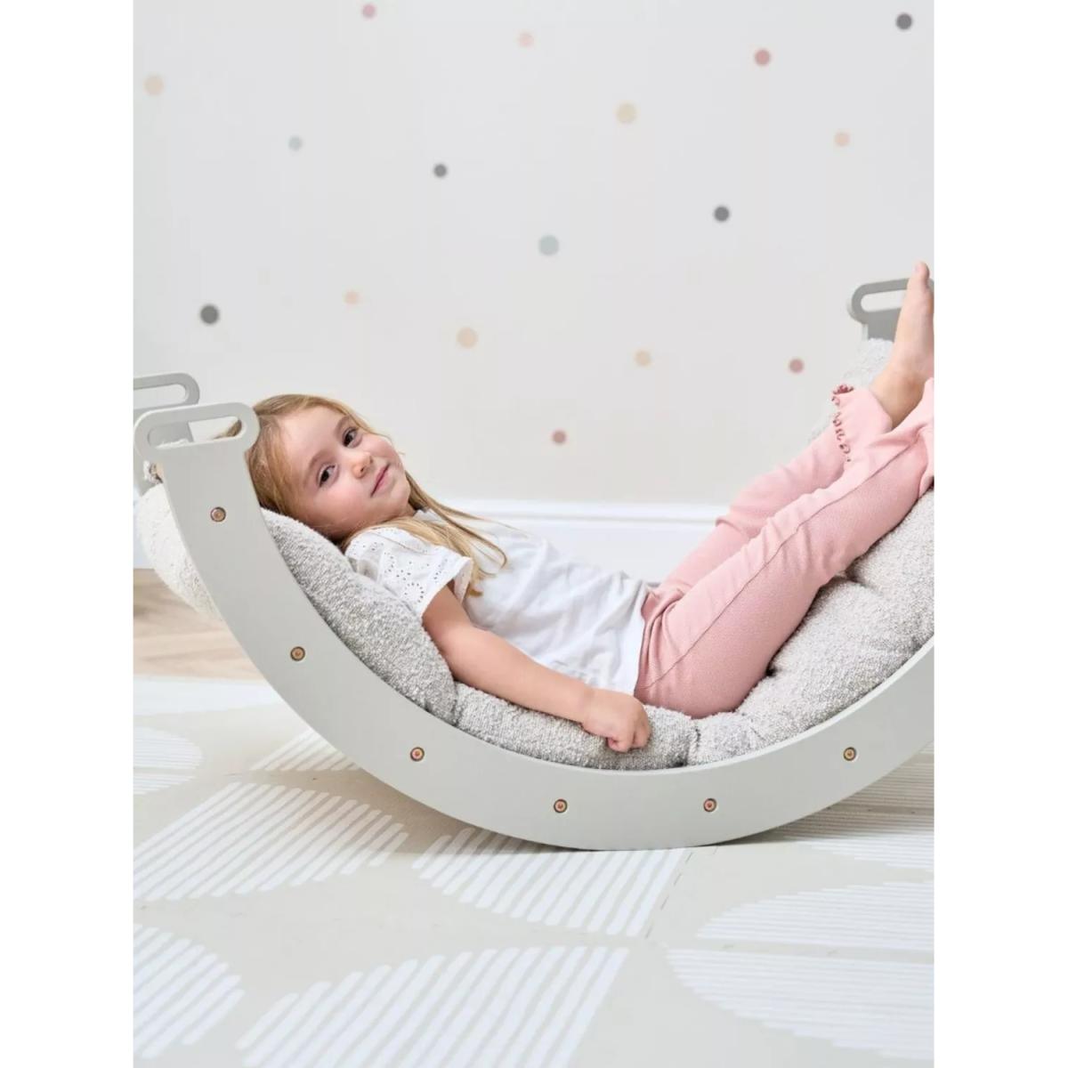 Tutti Bambini Scala Montessori Pikler Rocking Frame Cushion, Mushroom – image 3