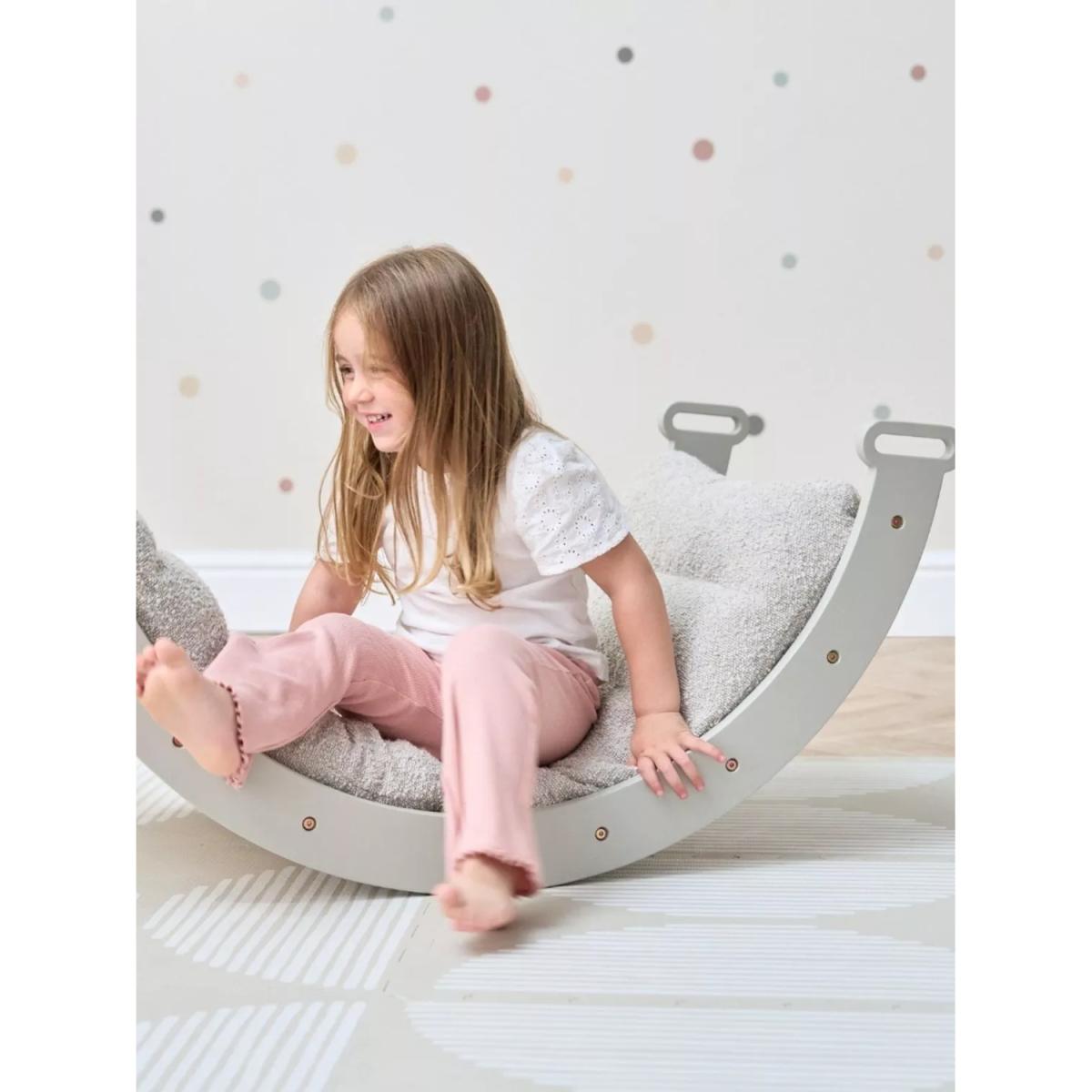 Tutti Bambini Scala Montessori Pikler Rocking Frame Cushion, Mushroom – image 4