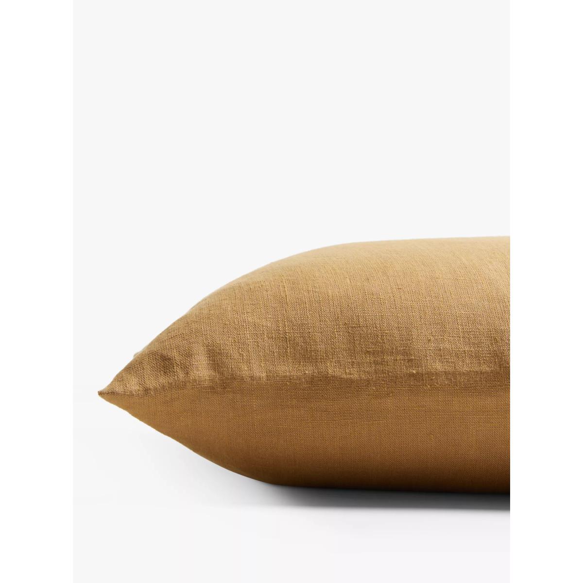 John Lewis Linen Cushion, Caramel – image 2