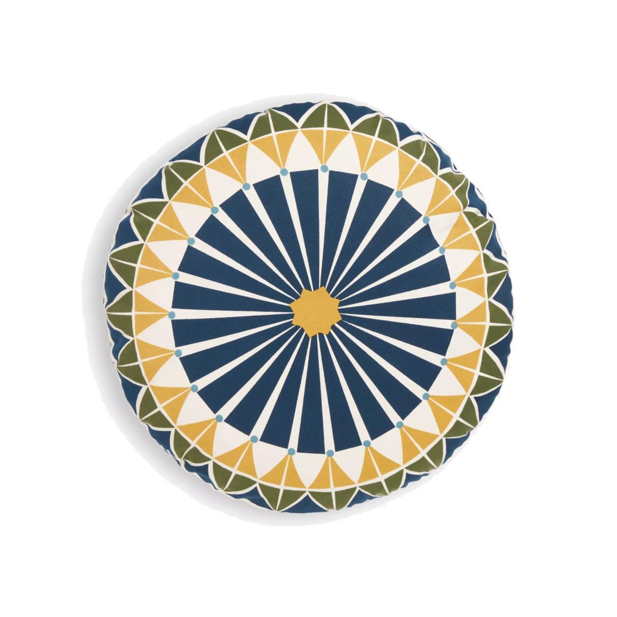 John Lewis Geo Indoor/Outdoor Round Cushion, Multi – image 1