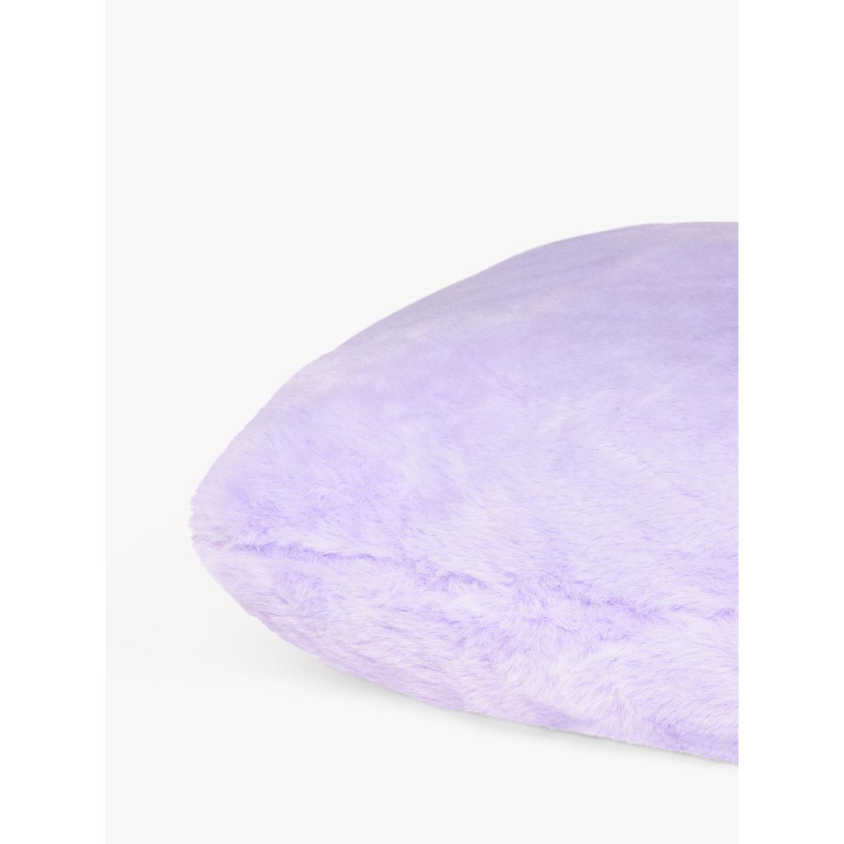 John Lewis Faux Fur Heart Cushion – image 2