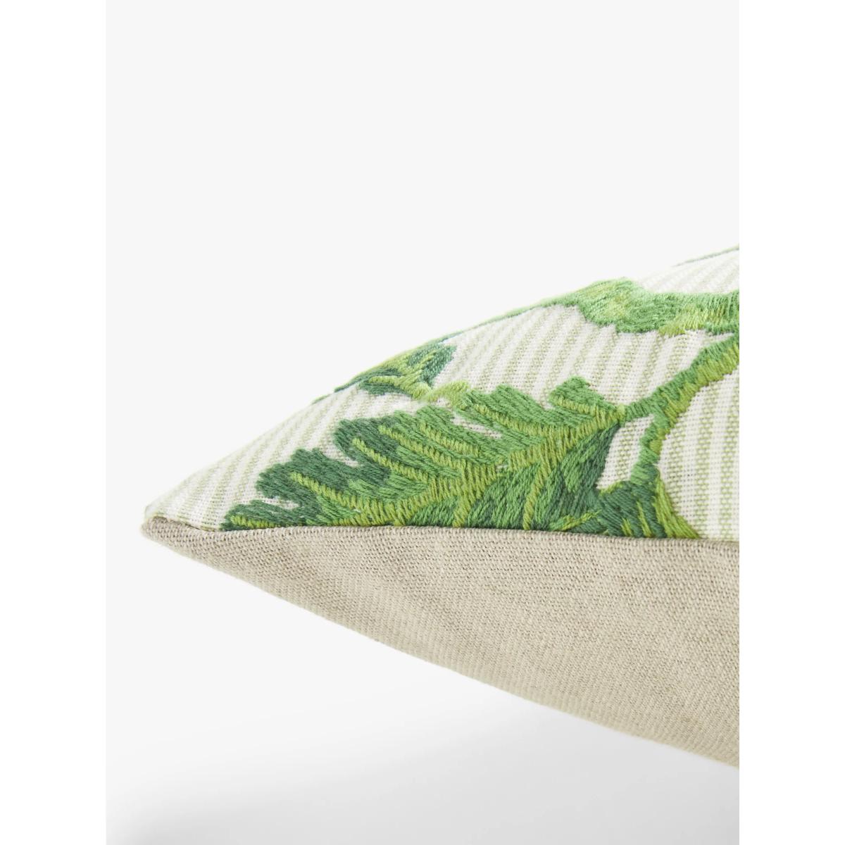 Sanderson Oaknut Cushion, Stripe Green – image 3