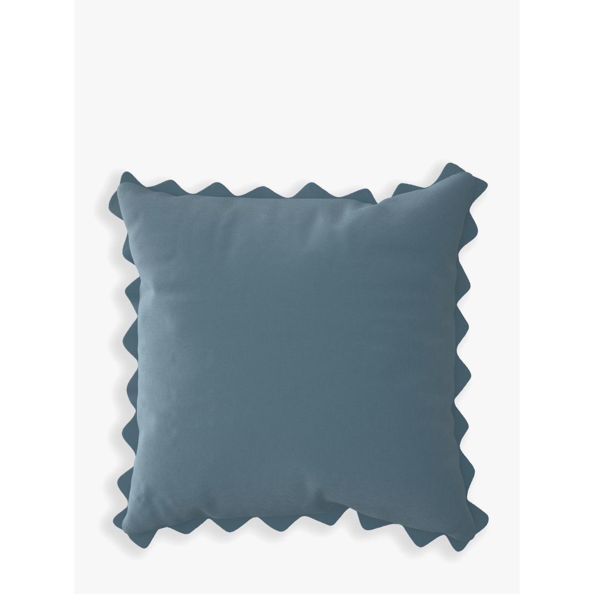 John Lewis & Partners Sea Shell Garden Cushion, 43 x 43cm, Blue/Multi – image 2