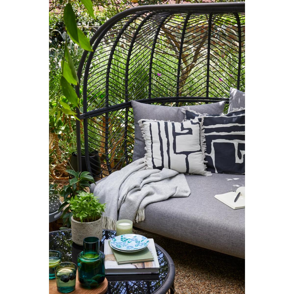 John Lewis Fusion Primitive Print Garden Cushion, 50 x 50cm – image 4