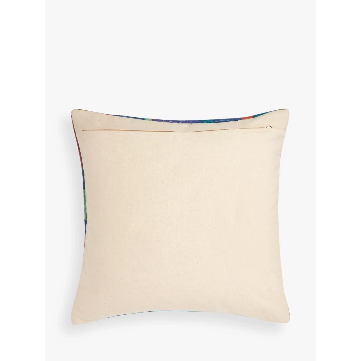 John Lewis Starry Grid Cushion, Multi – image 3