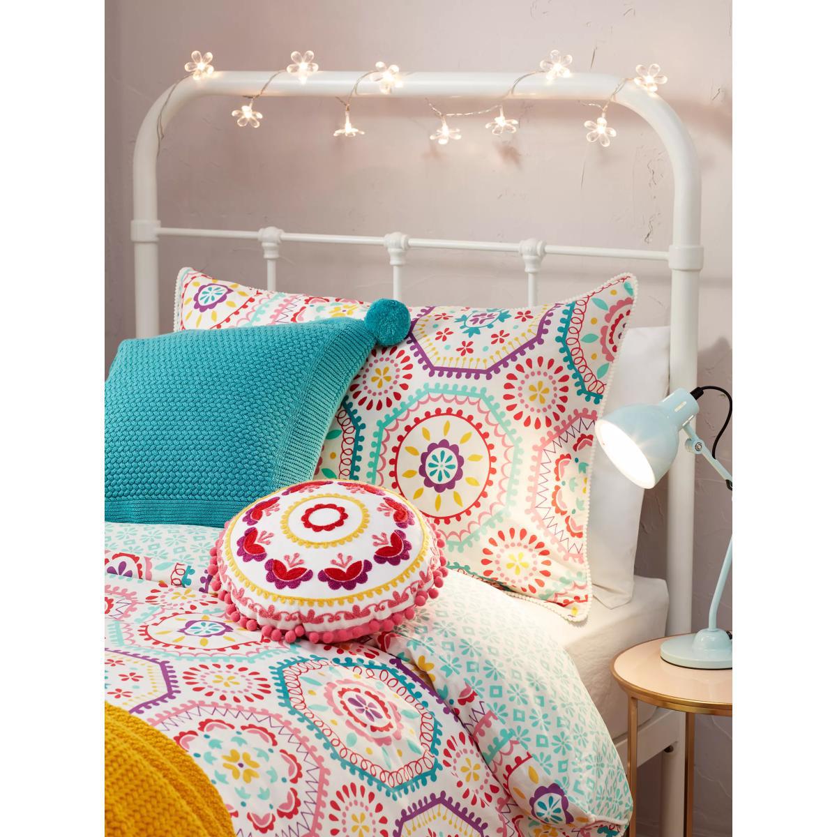 little home at John Lewis Jasmin Pom Pom Cushion – image 4