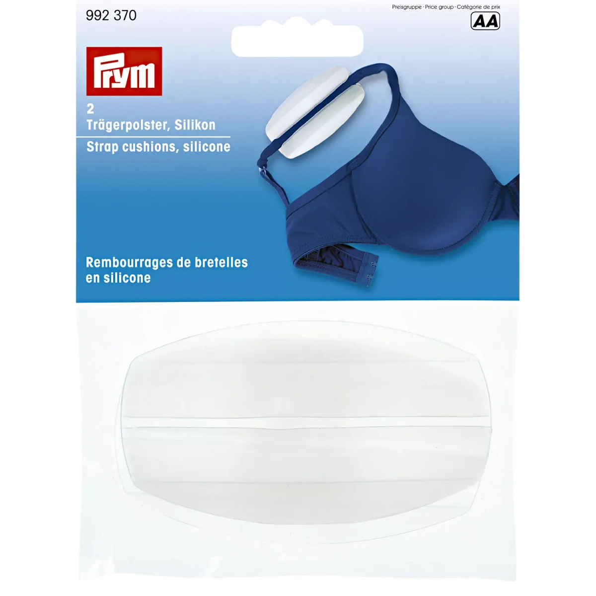 Prym Silicone Strap Cushions, Transparent – image 2