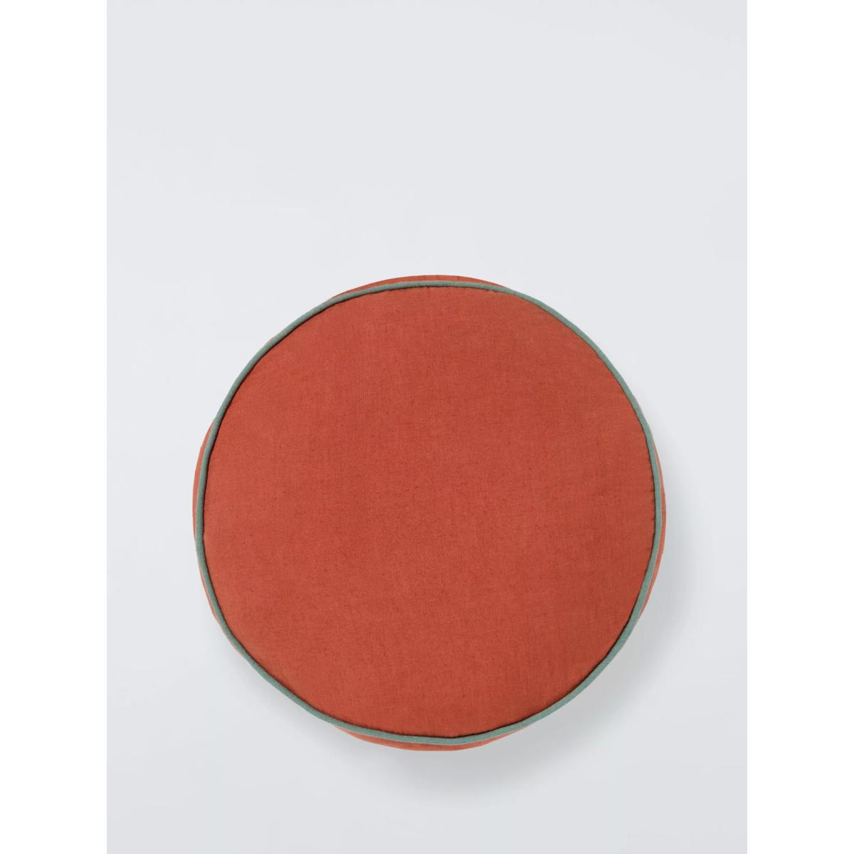 John Lewis Cotton Linen Round Scatter Cushion, 40cm – image 2