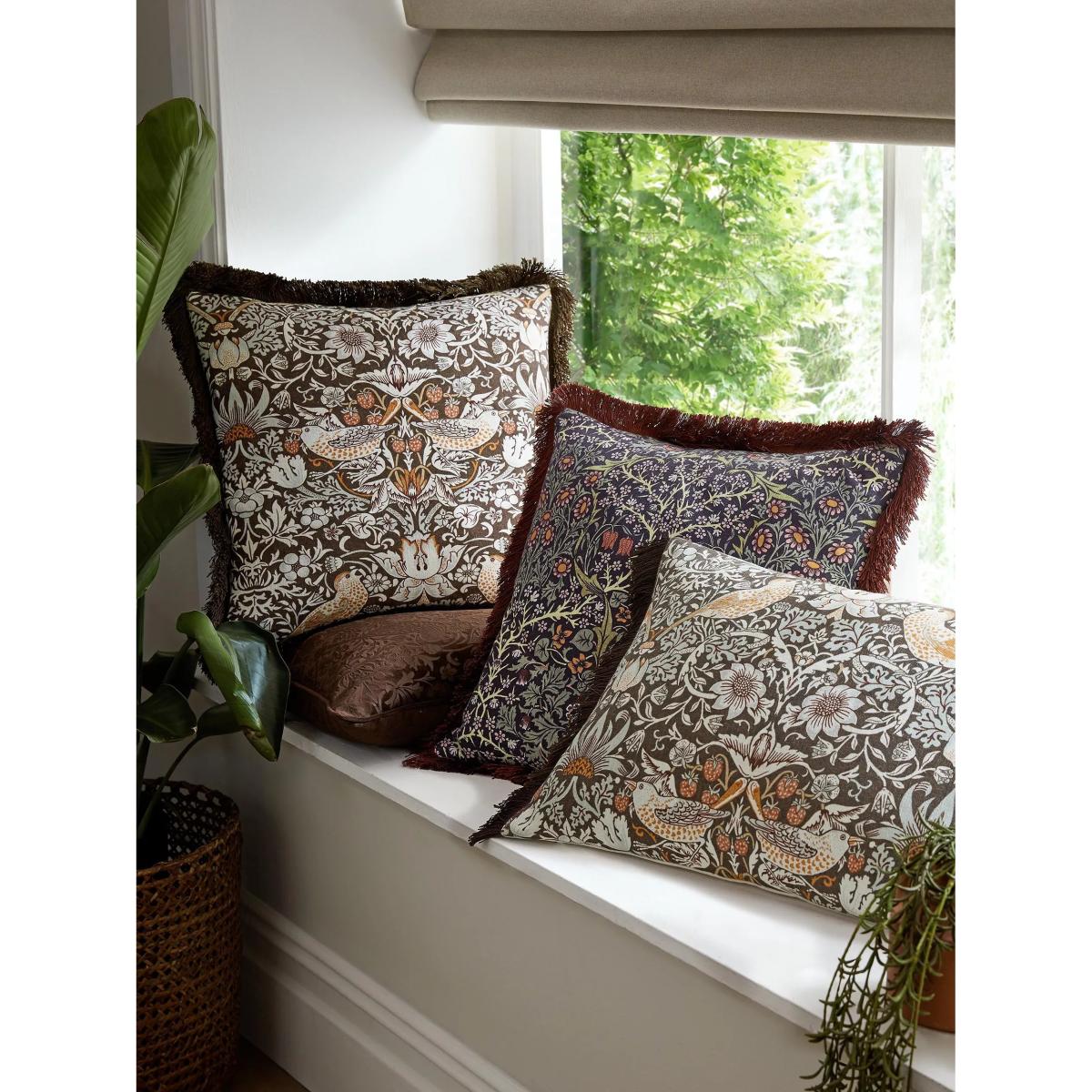 William Morris At Home Blackthorn Rectangular Cushion, Midnight – image 4