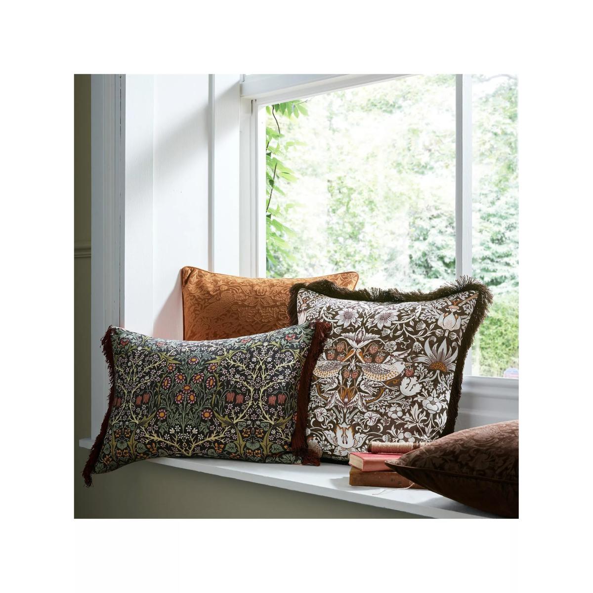 William Morris At Home Blackthorn Rectangular Cushion, Midnight – image 5
