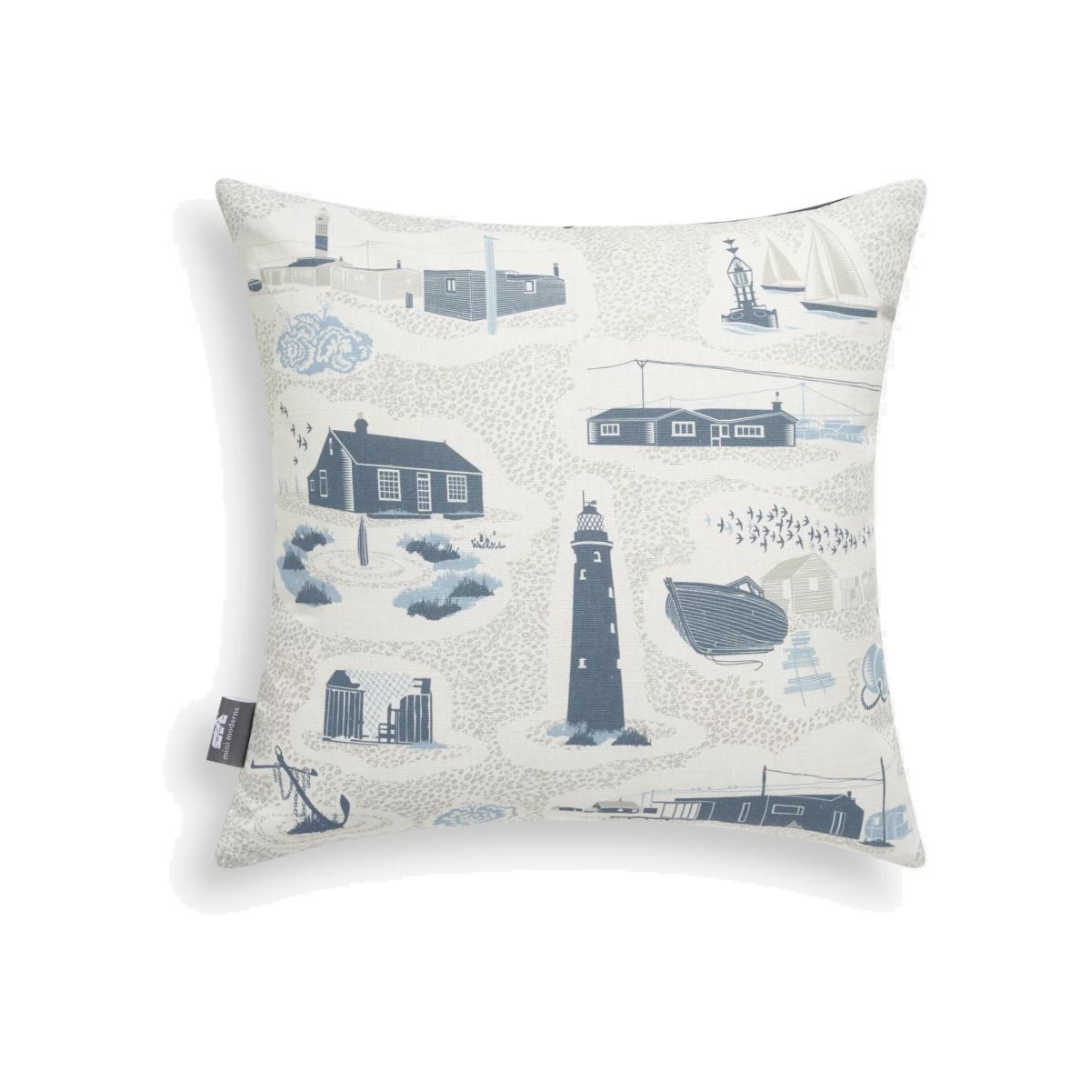 Mini Moderns Dungeness Cushion, Washed Denim – image 1