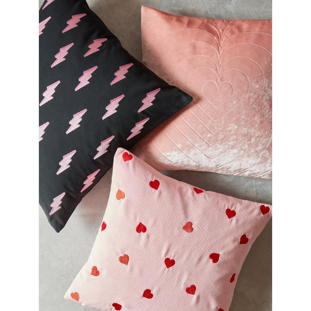 Skinnydip Plush Heart Cushion, Pink – image 2