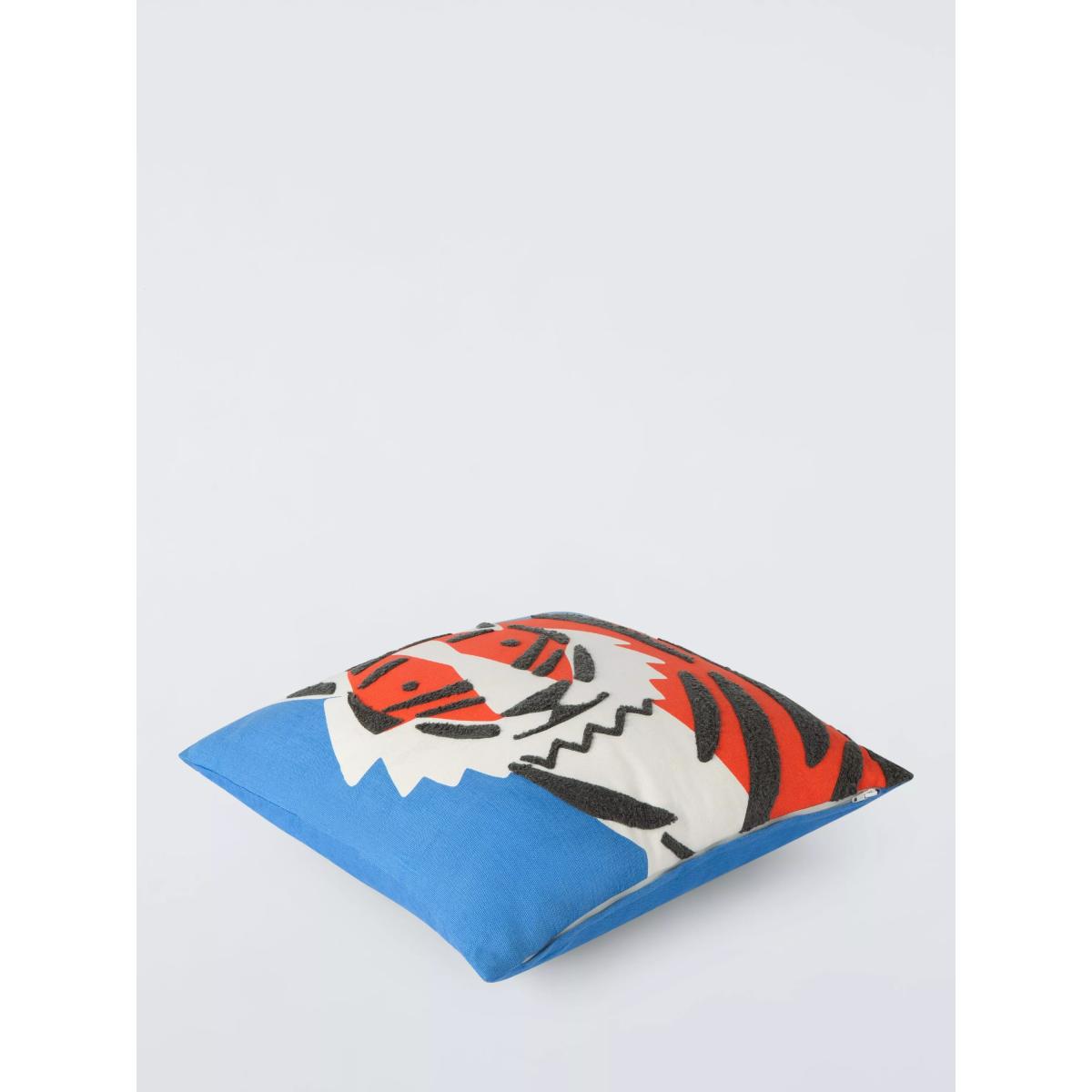 John Lewis Kids' Tiger Tufted Cushion, Multi – image 3