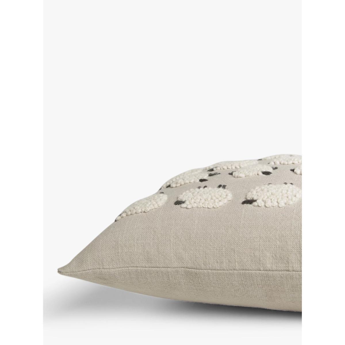 John Lewis & Partners Sheep Cushion, Natural – image 3