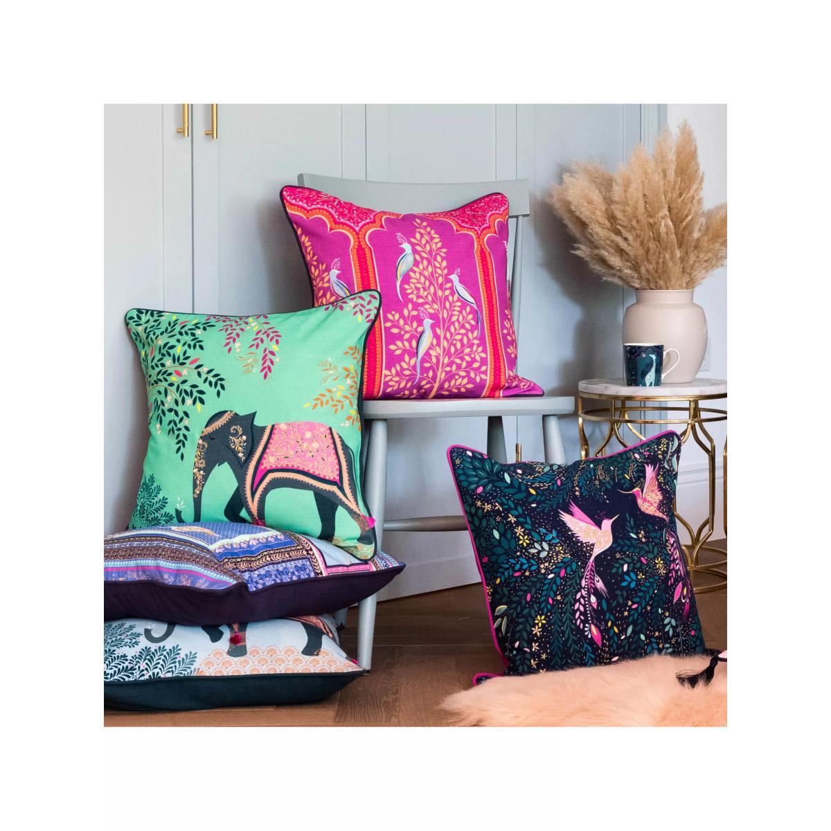 Sara Miller Elephants Oasis Cushion – image 2