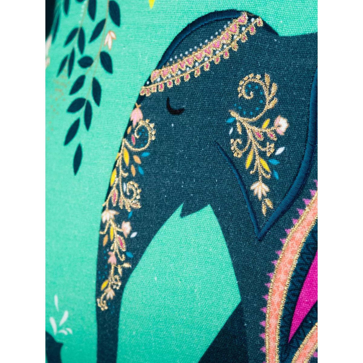 Sara Miller Elephants Oasis Cushion – image 3