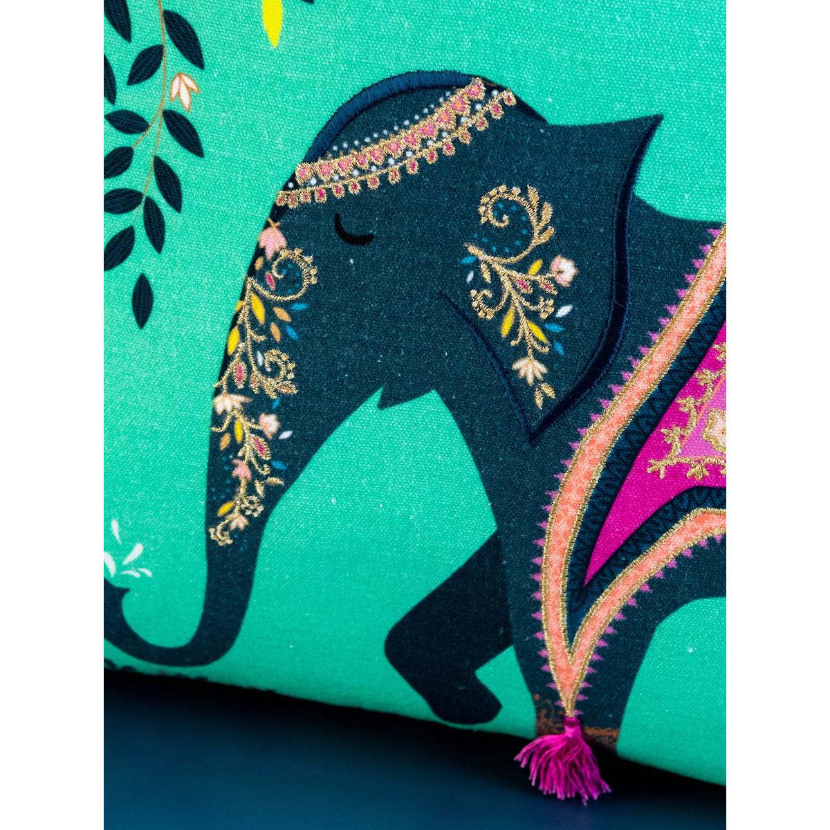 Sara Miller Elephants Oasis Cushion – image 4