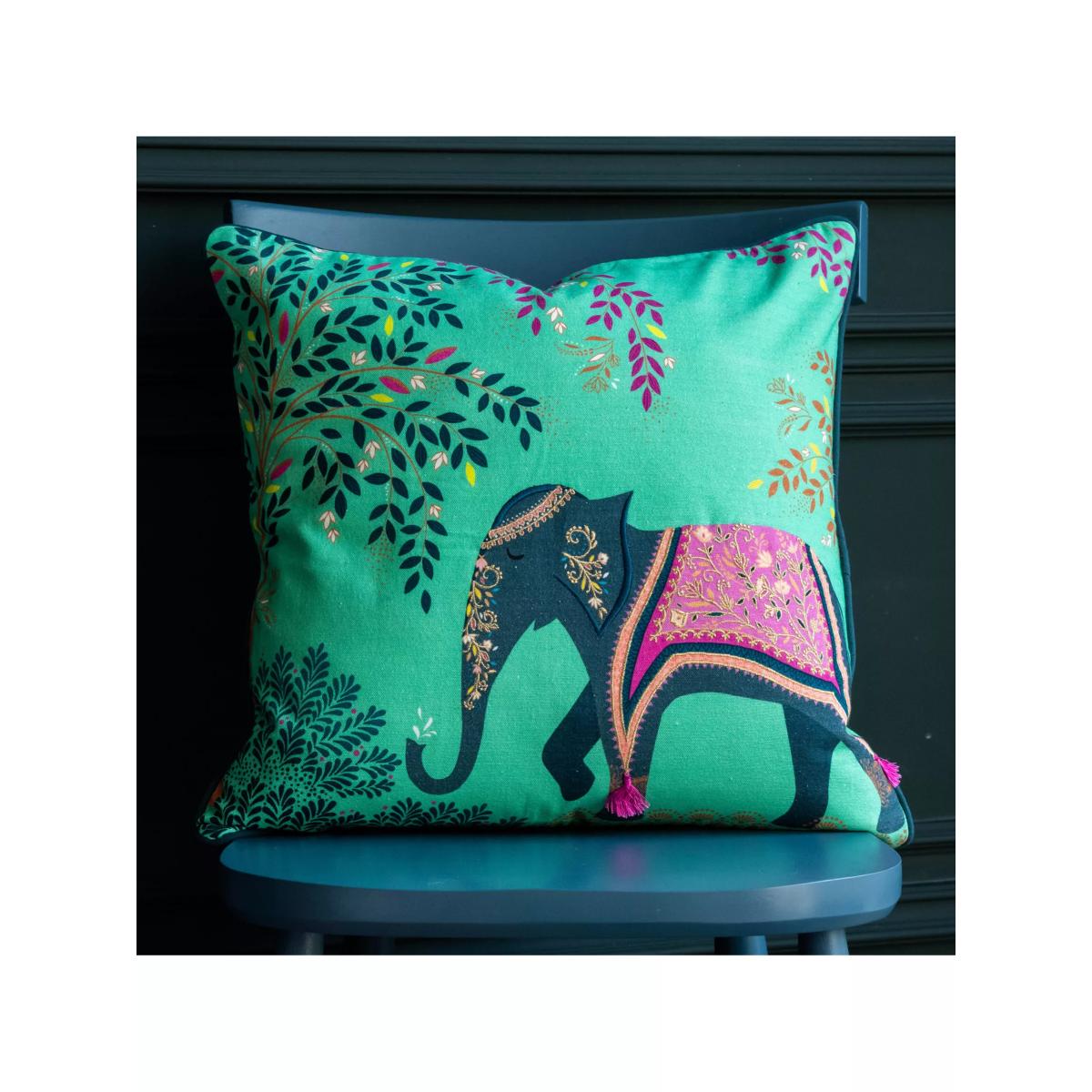 Sara Miller Elephants Oasis Cushion – image 5