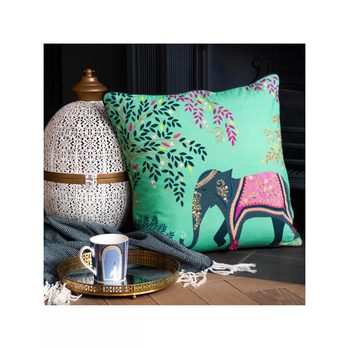 Sara Miller Elephants Oasis Cushion – image 6