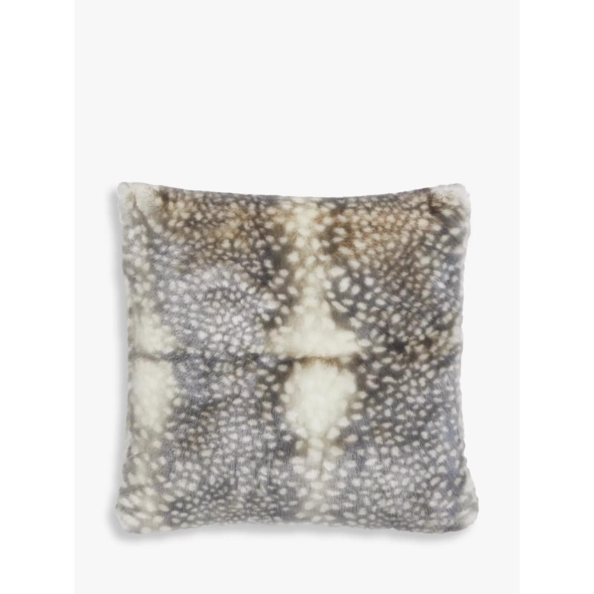 John Lewis Faux Reindeer Fur Cushion – image 3