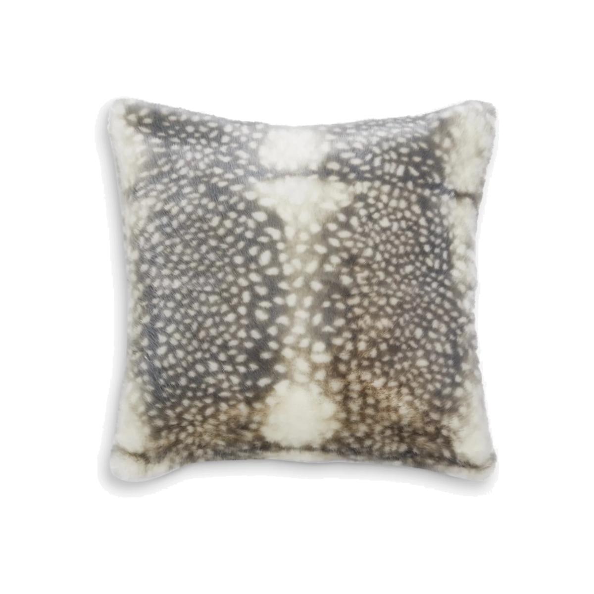 John Lewis Faux Reindeer Fur Cushion – image 1