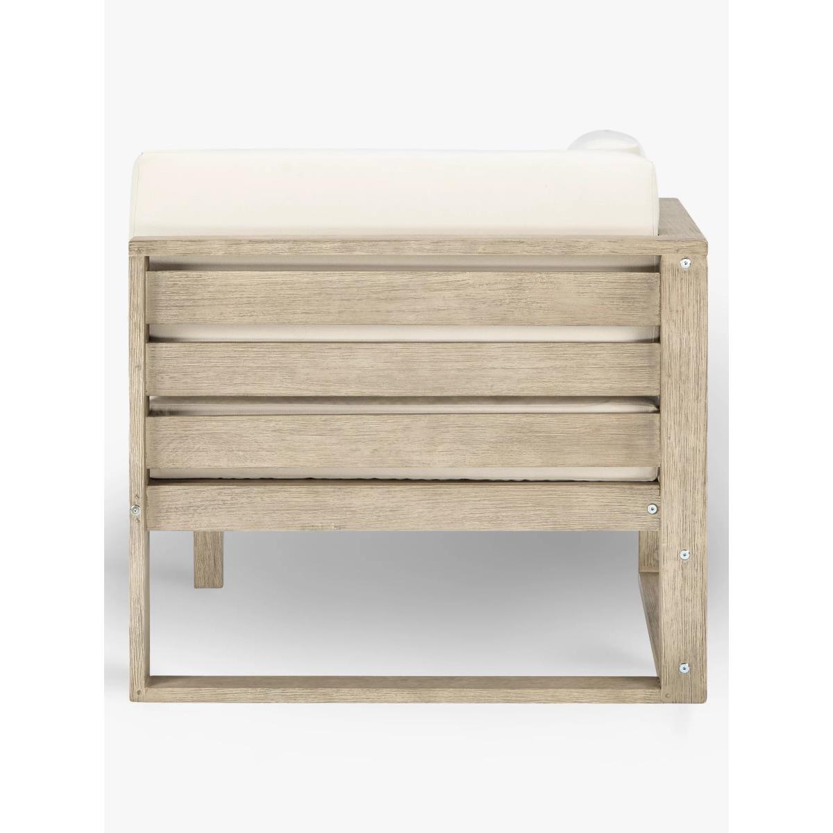 John Lewis St Ives Garden Corner Chair Section with Cushions, FSC-Certified (Eucalyptus Wood), Natural – image 4