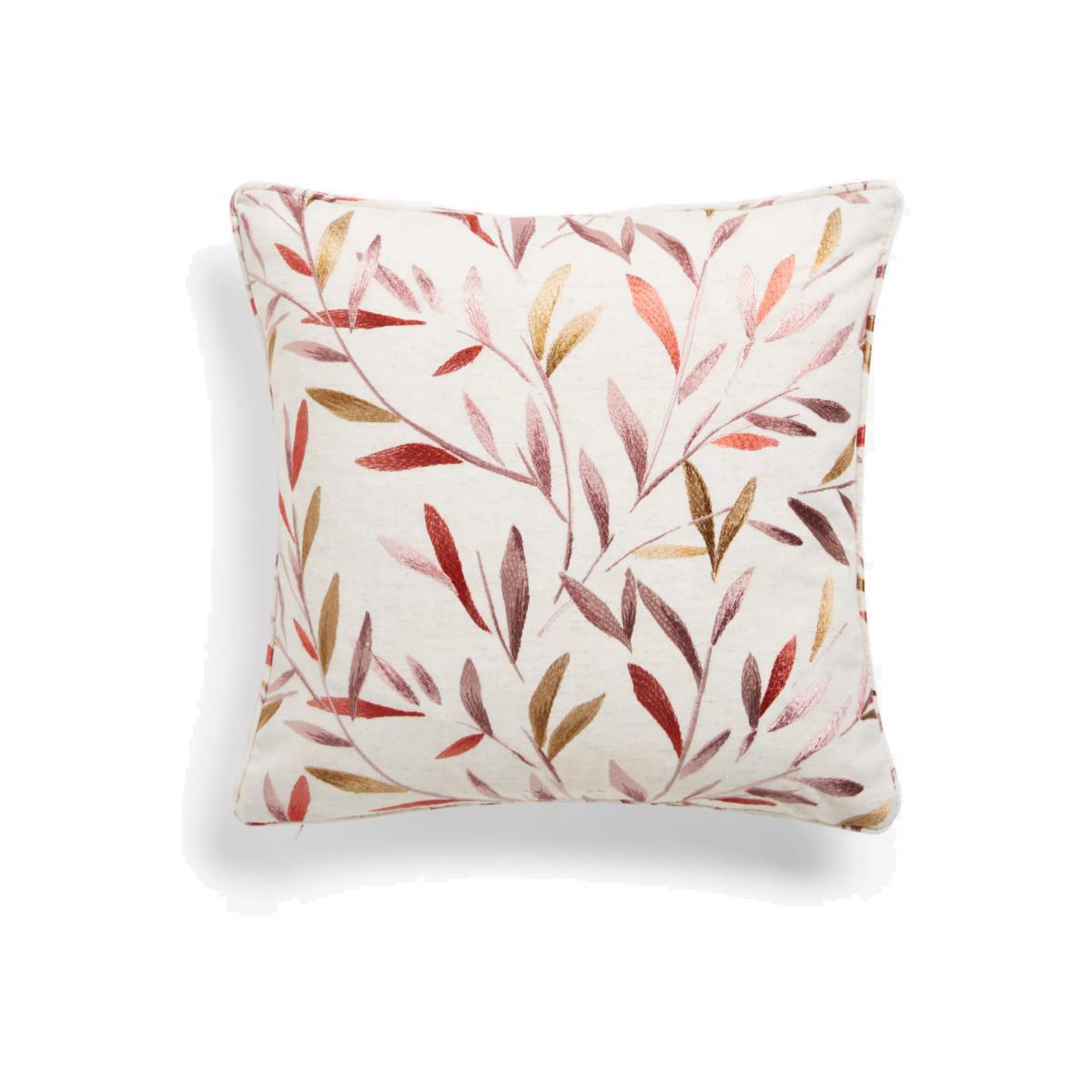 John Lewis & Partners Langley Leaf Cushion, Teal – image 1