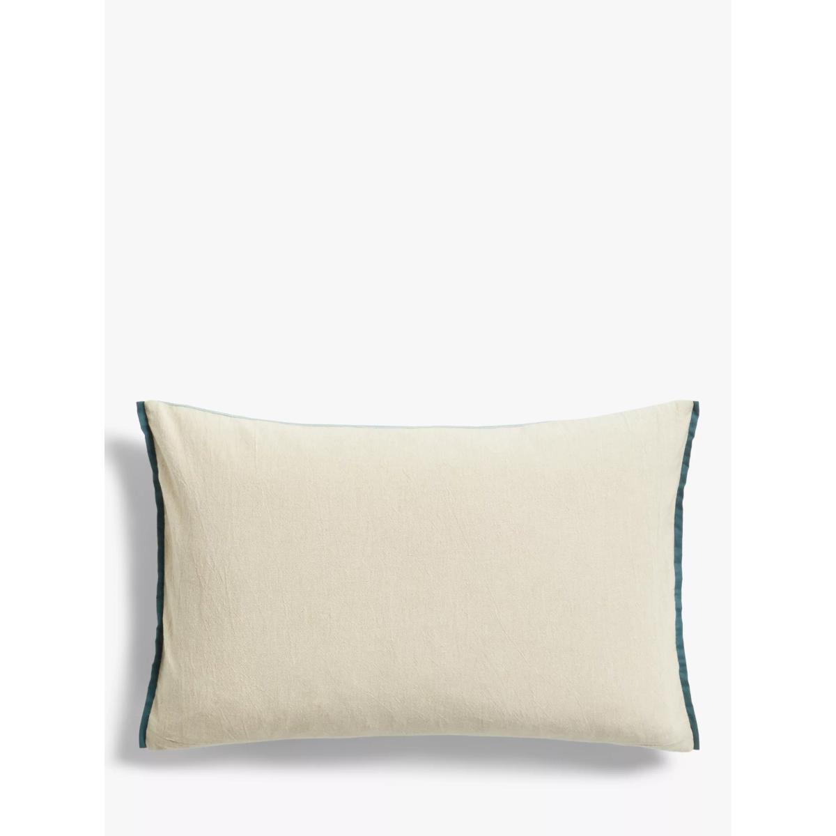 John Lewis & Partners Meadow Border Cushion, Duck Egg – image 2