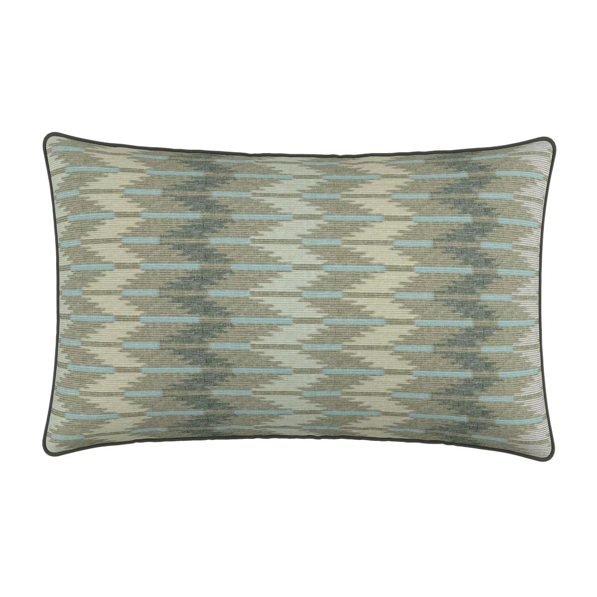 Bedeck of Belfast Alessie Cushion, Blue Chambray – image 1