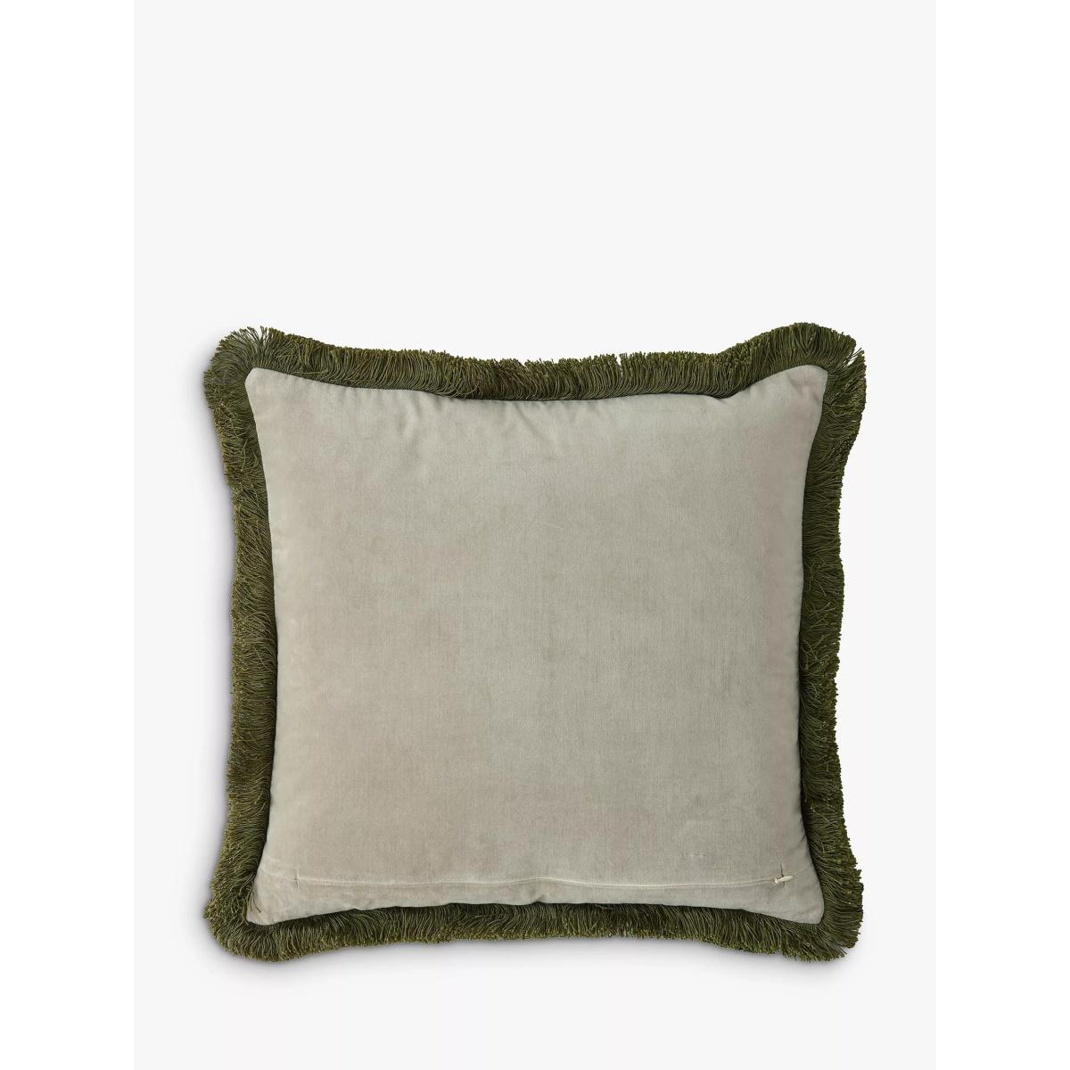 William Morris At Home Marigold Square Cushion, Olive – image 2