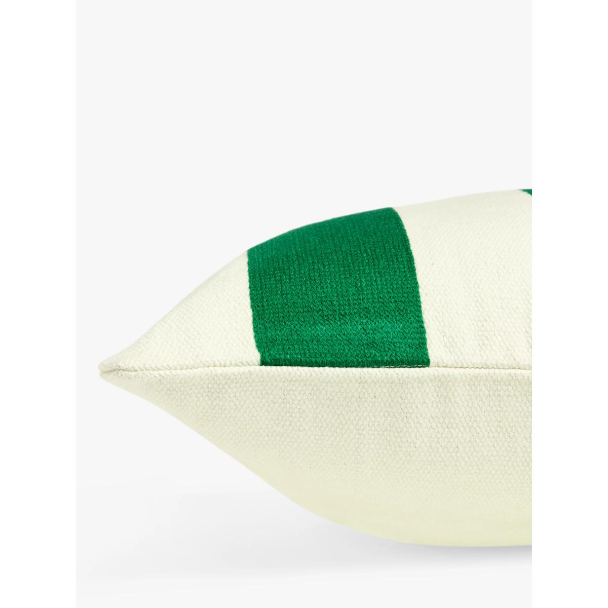 John Lewis Block Stripe Square Cushion, Jadeite – image 3