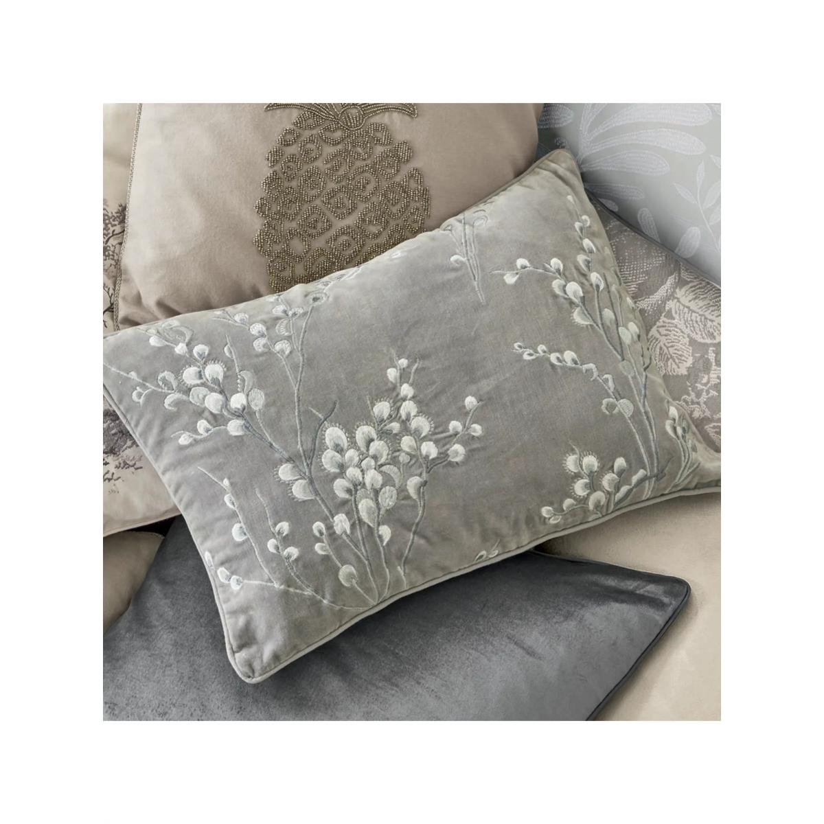 Laura Ashley Pussy Willow Cushion, Steel – image 2