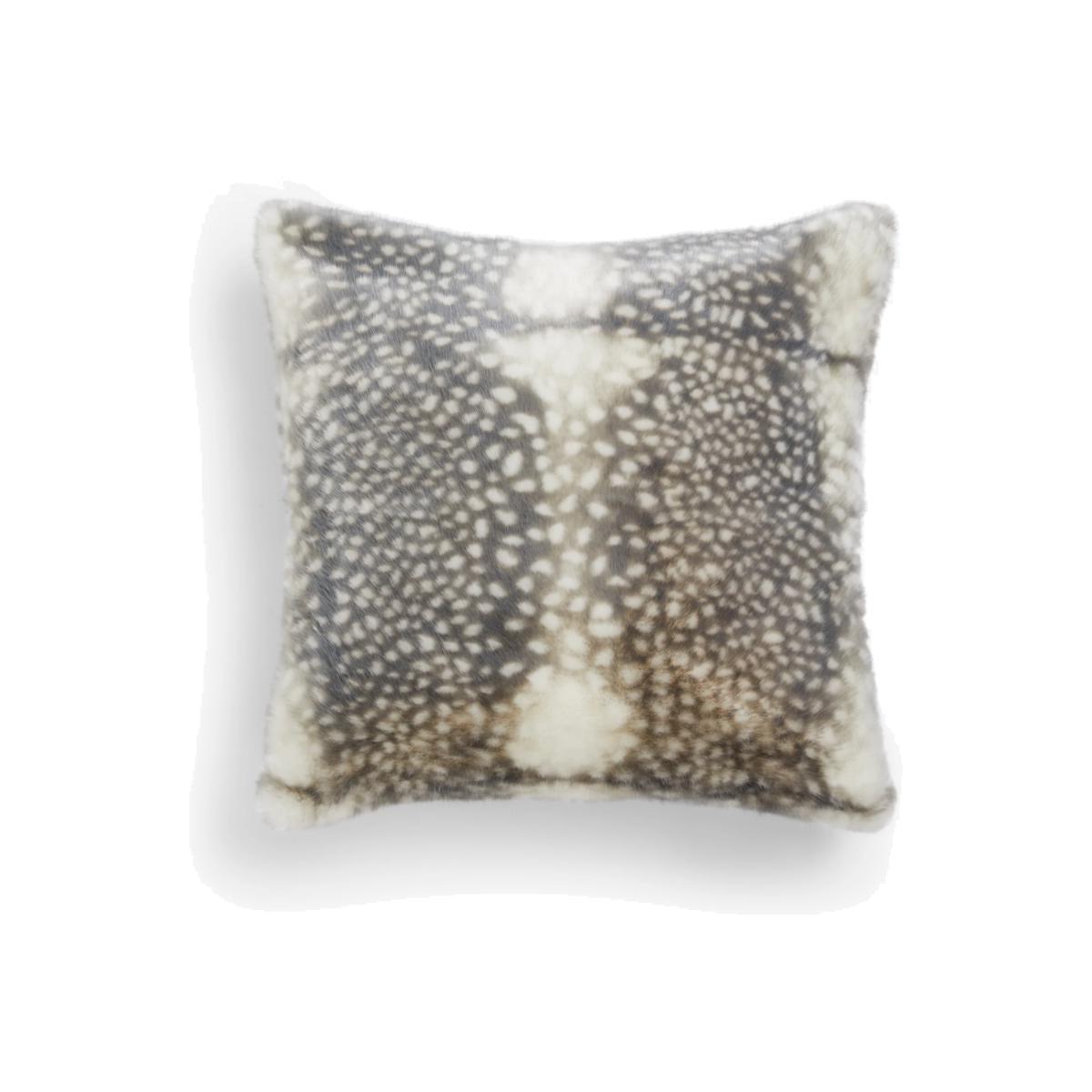 John Lewis & Partners Faux Reindeer Fur Cushion – image 1