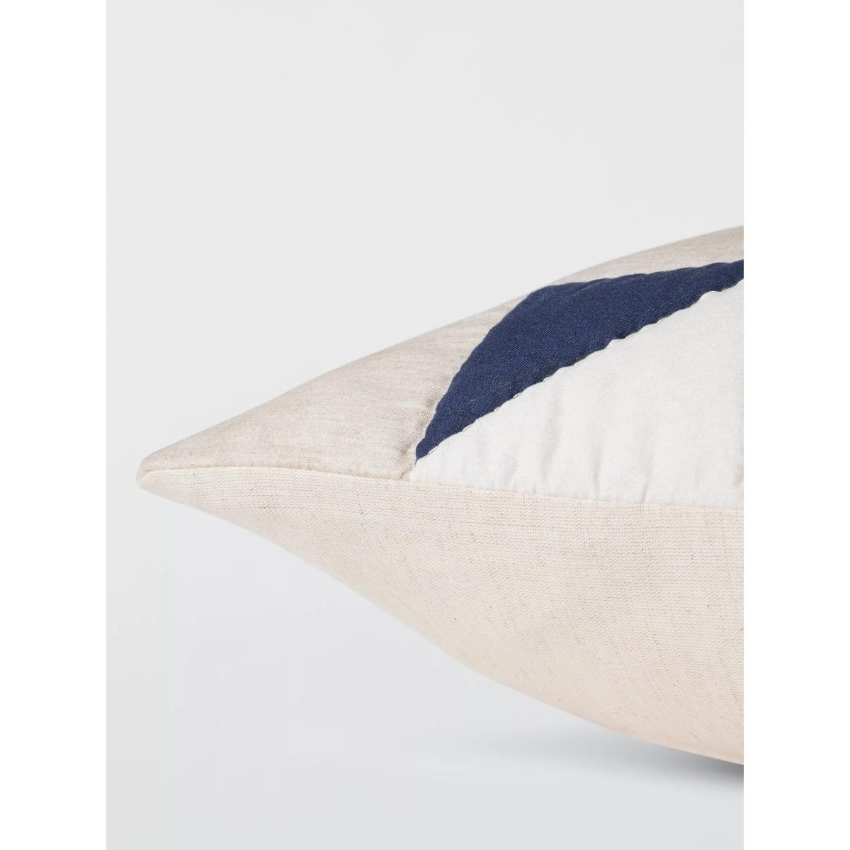 John Lewis Quilted Star Cushion, Navy – image 4