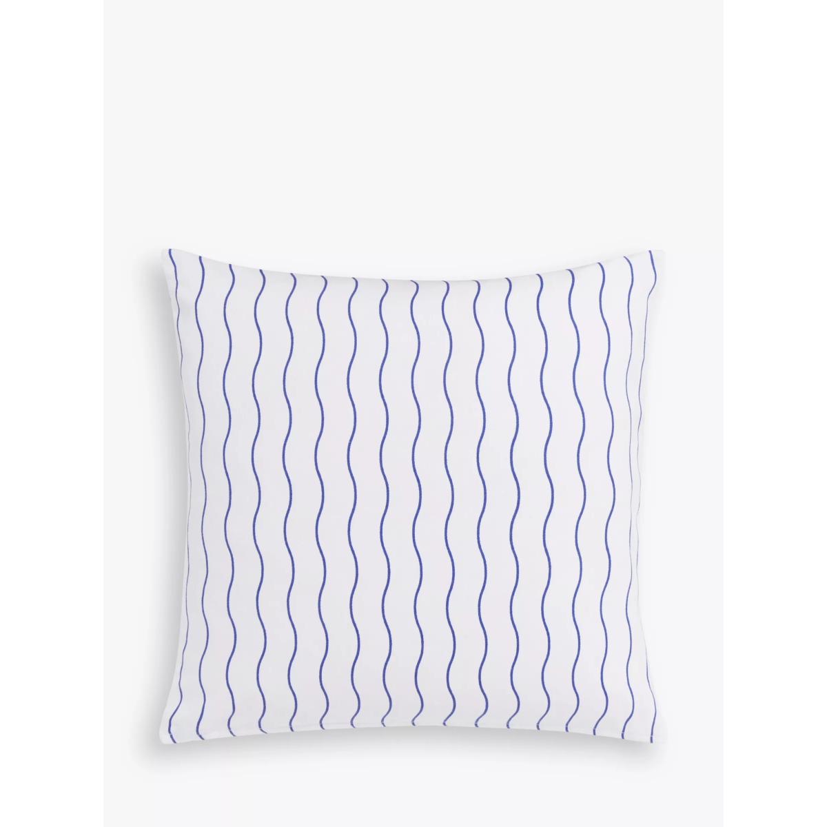 John Lewis Palm Grove Indoor/Outdoor Cushion, Cobalt – image 2