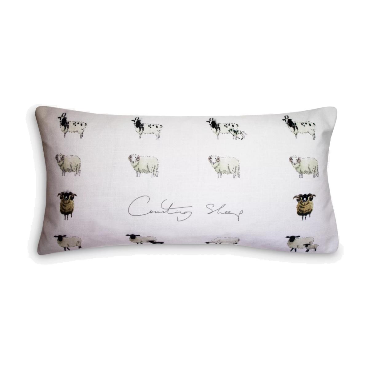 Sophie Allport Counting Sheep Cushion, Natural – image 1