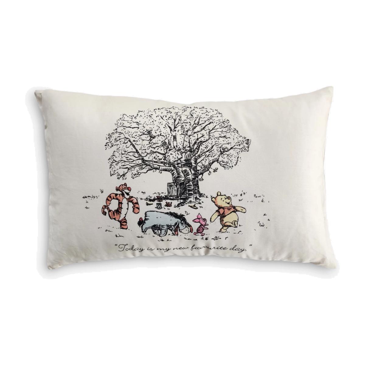 Disney Winnie The Pooh Exploring A Classic Cushion, White/Multi – image 1