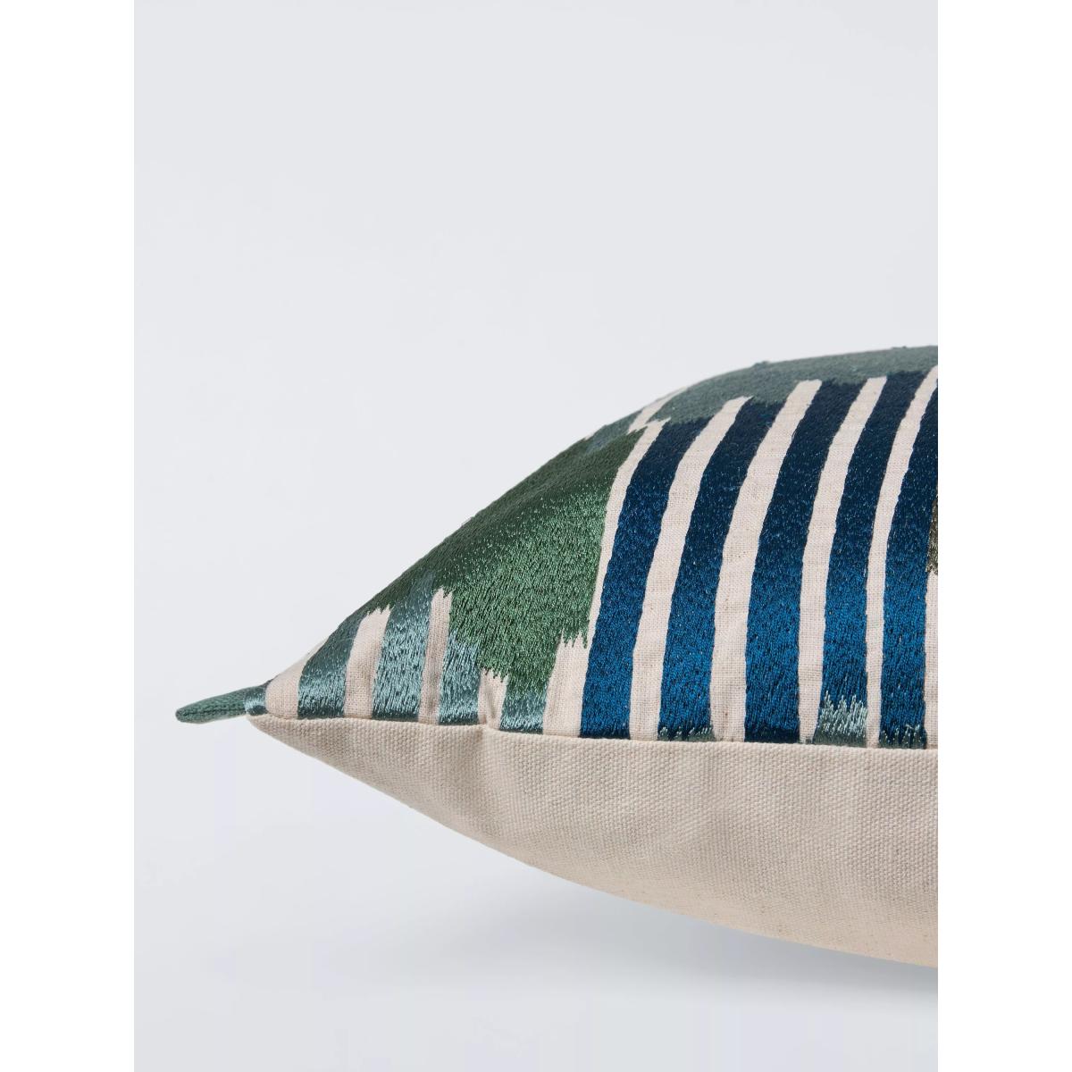 John Lewis Ikat Stripe Cushion, Multi – image 4